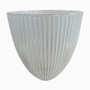 Pleated Murano Glass Vase, 1960s