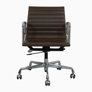 Ea-117 Office Chair in Brown Leather by Charles Eames, 2000s