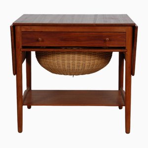 Nähtisch aus Teak von Hans Wegner, 1970er