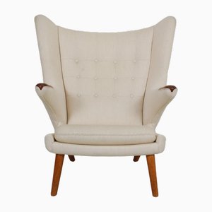 Papa Bear Chair in Greenlandish Wool by Hans Wegner, 1950s
