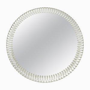 Runder Wandspiegel mit optischem Effekt von Cristal Arte, Italien, 1960er