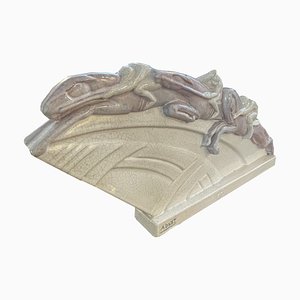 Jockey Group in Ceramic by Adnet