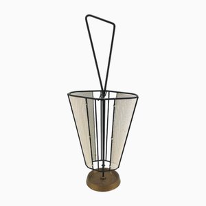 Vintage String Design Umbrella Stand in Black/White, 1960s