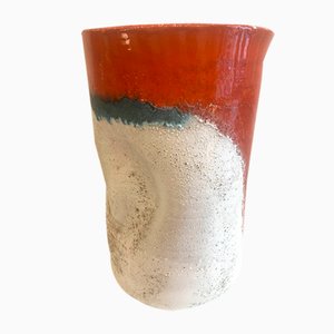 Large Ceramic and Enamel Umbrella Stand by Pino Castagna, Italy, 1970s