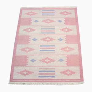 Swedish Flat Weave Röllakan Carpet, 1960s
