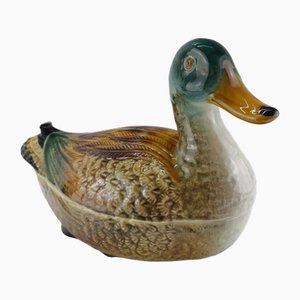 Large Vintage Porcelain Terrine - Duck - Subtil Portugal No. P64a, 1950s