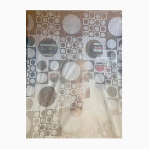 Tessuto Verner Panton estremamente inutilizzato, Geometri I, Bobinette, Unika Vaev di Verner Panton, anni '60