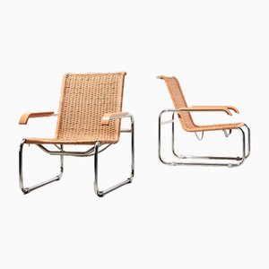 Modernistische B35 Sessel von Marcel Breuer für Thonet, 1990er, 2er Set