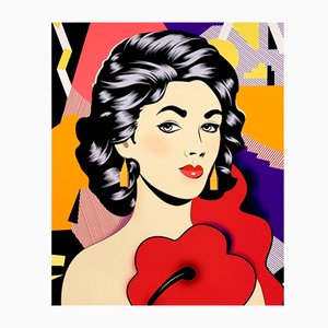 Danuta Dabrowska-Siemaszkiewicz, Elisabeth, 2000s, Screen Print & Paper