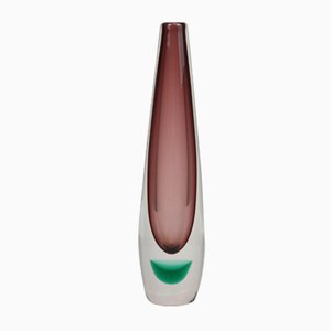 Glass Vase by Willy Johansson for Hadeland, 1950s