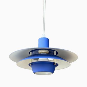 Vintage Blue Viola Pendant Lamp from Jeka, 1970s
