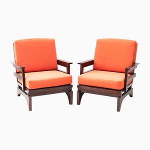 Teak Stühle von Nick Edel, 1970er, 2er Set