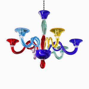 Lustre Brazil en Verre de Murano Multicolore par Bottega Veneziana