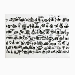 Jerzy Dmitruk, Everyday Objects and Thoughts Saved from Oblivion, 2014, Etching & Paper