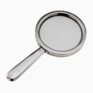 Antique English Silver Magnifying Glass, 1916
