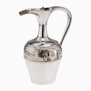 Brocca vittoriana antica in argento di Edward Barnard & Sons, 1870