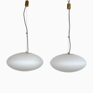 Hängelampen Modell 1104 von Stilnovo, Italien, 1950er, 2er Set