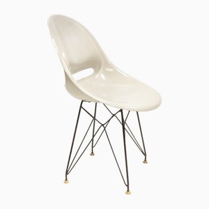 Sedia Mid-Century in fibra di vetro di Miroslav Navratil per Vertex, anni '60