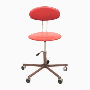 Sedia girevole Mid-Century regolabile, Ex Cecoslovacchia, anni '70
