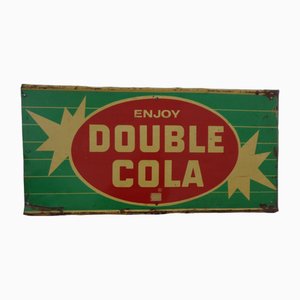 Tin Enjoy Cola Doppelschild, USA, 1960er