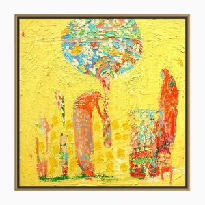 Paul Wadsworth, Watering the Wishing Tree, Expressionist Landscape, 2024, Oil Painting