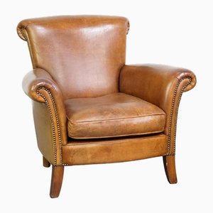 Vintage Sessel aus Schafsleder