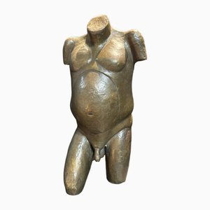Art Deco Cubist Sculpture in Lost Wax Bronze, 1930s