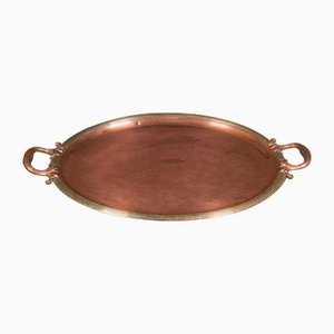 Antique English Tray in Copper and Bronze