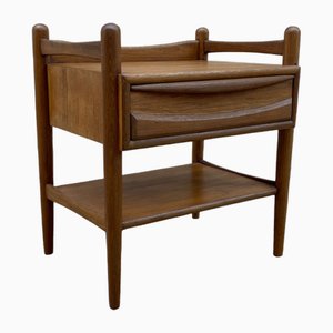 Comodino Mid-Century in legno di teak