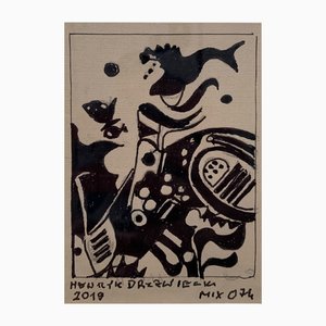 Henryk Drzewiecki, Sin título, 2019, Tinta y papel