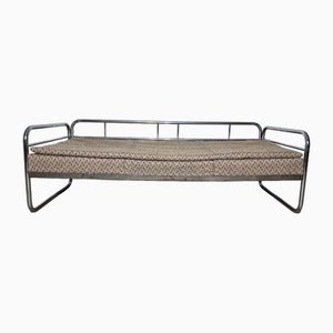 Bauhaus Sofa aus Chrom von Robert Slezak für Slezak Factories, 1930er