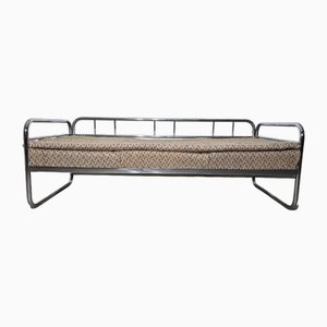 Bauhaus Chrome Sofa by Robert Slezak for Slezak Factories, 1930s
