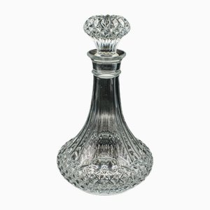 Decanter vintage in cristallo in vetro molato, Regno Unito, anni '60