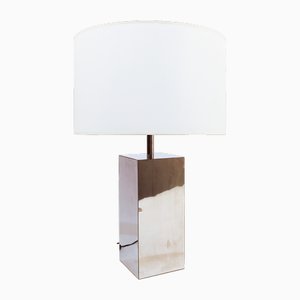 Große Französische Tischlampe von Paul Evans für Maison Jansen, 1970er