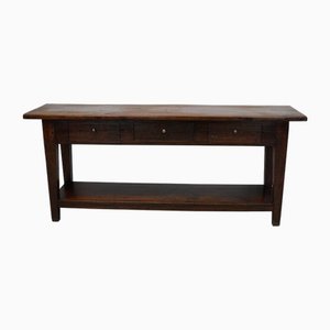 Table Basse Rustique en Teck et Chêne, Pays-Bas