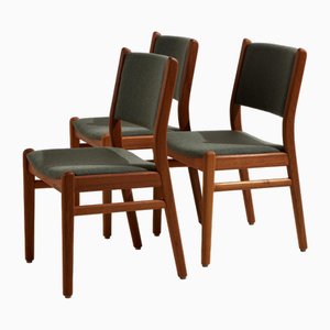 Silla de comedor vintage de teca, años 70