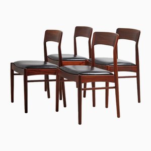 Model 26 Rosewood Dining Chair by Henning Kjærnulf for Korup Stolefabrik, 1960s, Set of 4