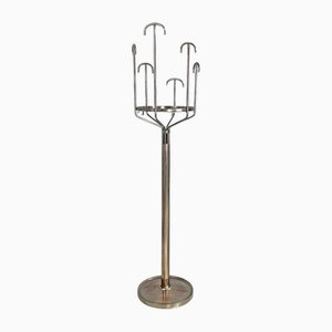 Runde italienische Bodengarderobe aus Metall von BBPR für Artemide, 1970er