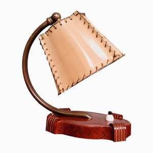 Lampada da comodino Art Déco in bachelite e cellulosa, anni '20