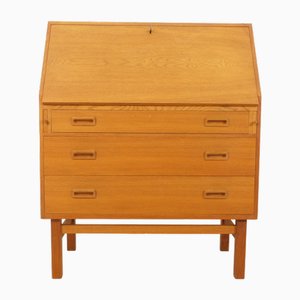 Vintage Danish Secretary in Oak from Vitré