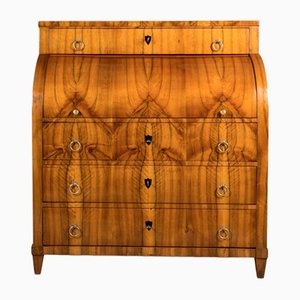 Secreter alemán Biedermeier de nogal