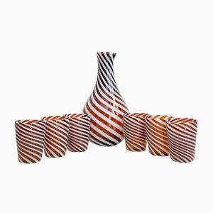 Medium Drinking Glasses in Murano Glasses by Maryana Iskra for Ribes the Art of Glass, Set of 7