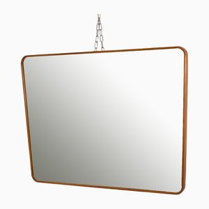 Mirror with Wooden Frame, Italy, 1960s