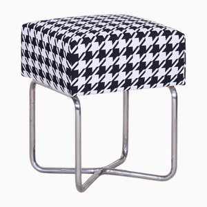 Bauhaus Hocker aus verchromtem Stahl, Sab zugeschrieben, 1930er