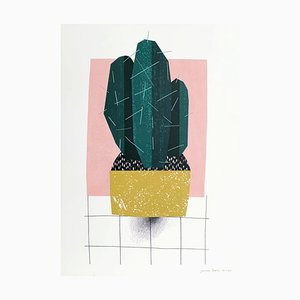 Joanna Gebal, Cactus, 2019, Digital Print & Screen Print & Paper