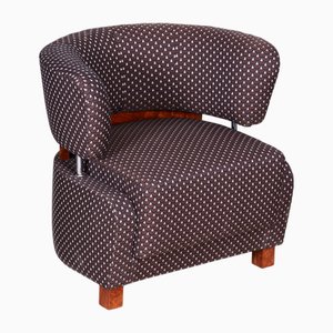 Art Deco Armchair in Walnut Veneer, Oak & Spruce, France, 1920s
