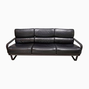 Drei-Sitzer Ledersofa von Otto Zapf von Drabert Lobbytop, 1979