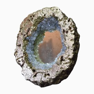 Espejo Geode de vidrio Églomisé de Myriam GREFF