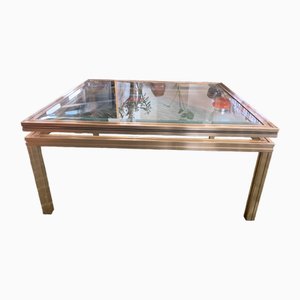 Table Basse Art Déco en Verre par Pierre Vandel