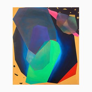 Marta Gebalska, Composición P, 2020, Óleo y óleo sobre lienzo y lienzo